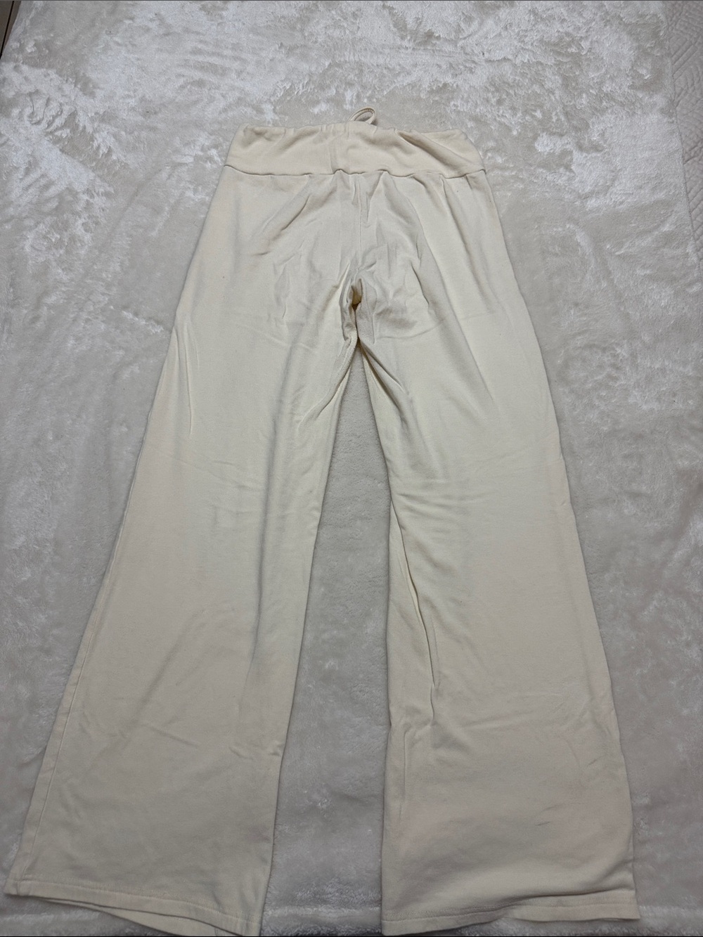 Amazon Cream Drawstring Lounge Pants - Picture 3 of 4